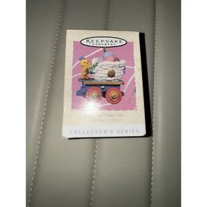 Hallmark Keepsake Ornament Easter Colorful Coal Car Cottontail Express 1997